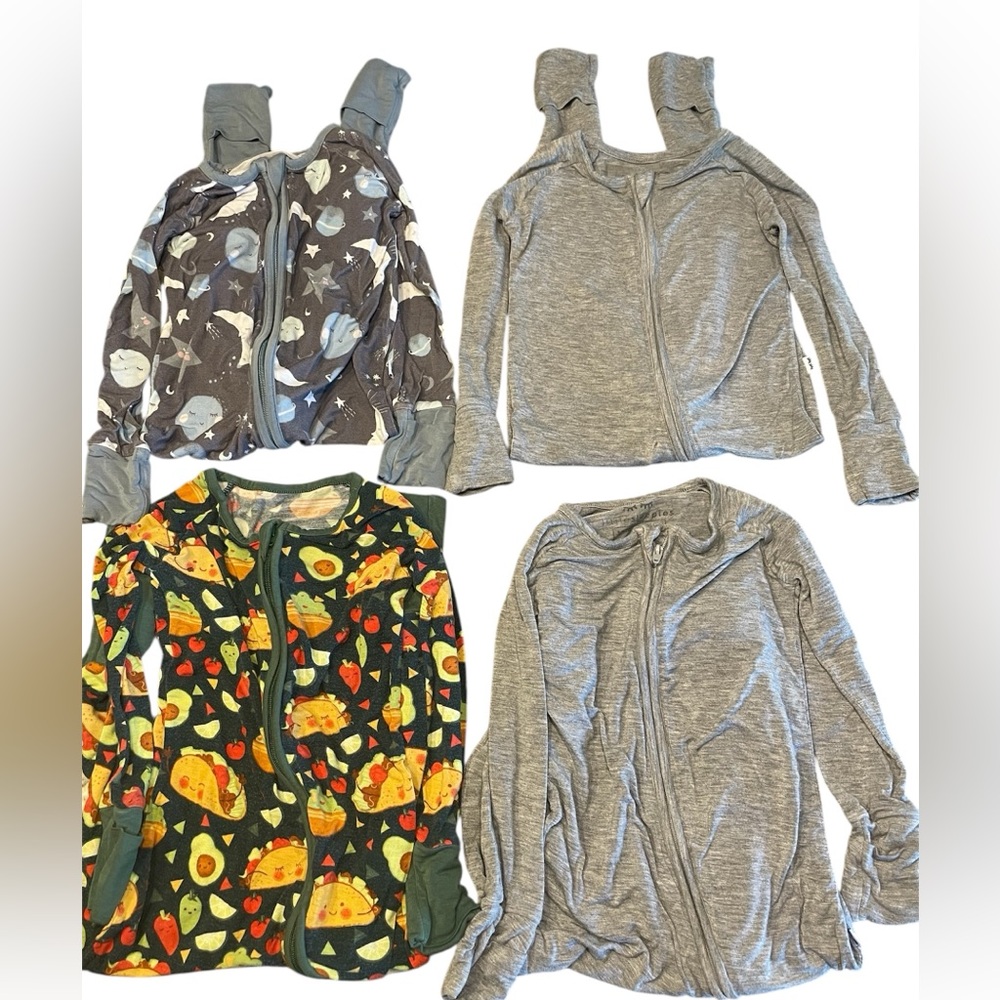 Little Sleepies Zippy Bundle of 4, 12-18 months, Bamboo PJs